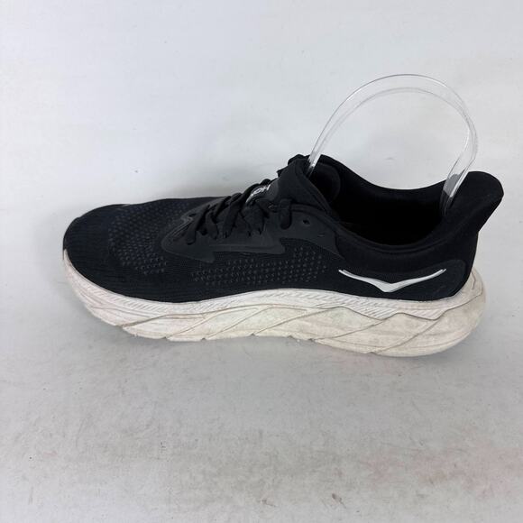 Hoka One One Arahi 7 Athletic Sneakers Women's 7.5 Black White Lace-Up Low Top - Picture 6 of 10